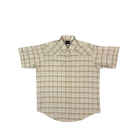 Plains Western Wear Pearl Snap Short Sleeve Western Shirt  Mens X-Large - Picture 1 of 4